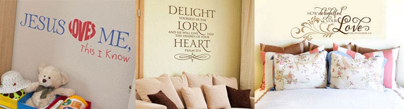 gallery_collage-scripture Scripture wall lettering from Wise Decor