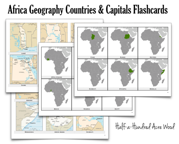 Africa Countries Capitals Flashcards